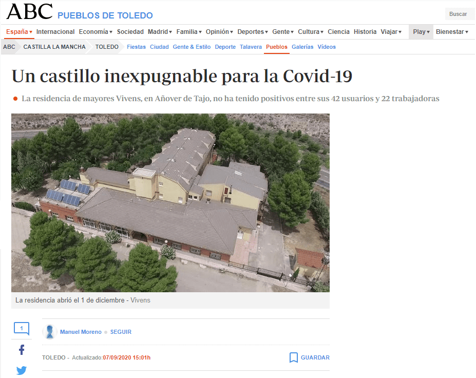 Vivens Residencia de Mayores noticia residencia de mayores